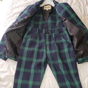 Plaid boys dress suit